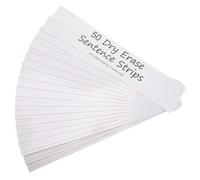 TOVINANNA 50Pcs Whiteboard Sentence Strips for Handwriting Practice Ruled Writing Strips Teaching Aids for Boys and Portable Xin Paper Cards for School Classroom Supplies