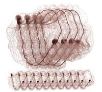 TOVINANNA 50pcs Women Girls Hairnets Invisible Elastic Bun Net High Elastic Mesh Hair Accessories for Dancers Makeup Artists