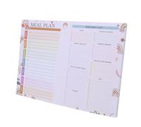 TOVINANNA 52 Pages/book Magnetic Meal Planning Notepad Kitchen Schedule Organizer B5 7x10" Weekly Layout Withstand Daily Use Elegant Design for Refrigerator Family Meal Prep