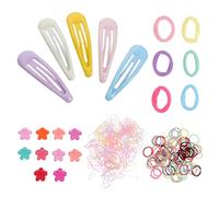 TOVINANNA 565pcs Girls Hair Accessories Kit Boys and Girls Hair Ties Snap Barrette Clips for Birthday Festival Wedding Prom Evening