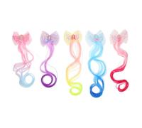 TOVINANNA 5pcs Adorable Mermaid Design Bow Clips Boys and Girls Hair Accessories for Girls Childrens Hair Clips
