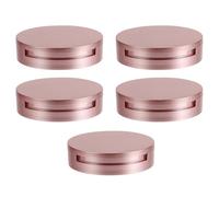 TOVINANNA 5pcs Eyelash Storage Case Eyelash Travel Organizer round Double Layer Plastic with Mirror Lash Holders for Mothers and Daughters Christmas