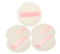 TOVINANNA 5pcs Flocking Makeup Powder Puff Portable Body Powder Applicators for Loose and Soft and Gentle Skin for Daily Makeup Use
