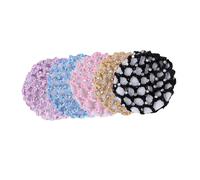 TOVINANNA 5pcs Hair Nets for Wigs Elastic Hair Snood Net Bag Crochet Hairnet Ponytail Holders Mesh Snood