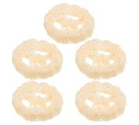 TOVINANNA 5pcs Loofah Cuts Soap Holder Cleaning Loofah Simple and Natural Shape Creative Style Delicate Surface-Friendly Design for Home Bathroom