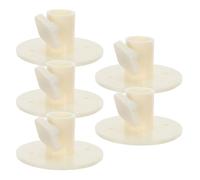 TOVINANNA 5pcs Mannequin Stand Retention Screws for Clothing Retail Store Displays, Plastic Anti-slip Stabilizers with Rubber Base Stopper Pads and Pole Lock Collars for Enhanced Stability