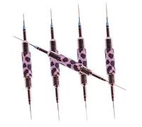 TOVINANNA 5Pcs Nail Art Liner Set Dual Ended Drawing Pens for Manicure DIY Nail Design Portable Convenient