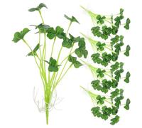 TOVINANNA 5pcs Plastic Aquarium Plant Set for Fish Tank, Realistic Decor with Lightweight Silk Fabric and Plastic Material, for Office Aquarium Decoration
