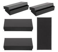 TOVINANNA 5pcs Portable Watch Carrying Box with Sponge Cases, Anti-vibration and Anti-fall Paper Storage Box for Watches and Jewellery, Rectangular Shape with Delicate Appearance for Outdoor