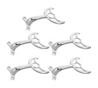 TOVINANNA 5PCS Silver Metal Ceiling Fan Blade Support Arms Replacement Brackets for Fan Repair Stable Hardware Accessories Suitable for Ceiling Parts Installation