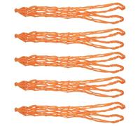 TOVINANNA 5pcs Slow Feeder Hay Bag for Sheep and Cattle with Thickened Nylon Mesh Net, Strengthened Edge Stitching, Large Mouth Design, Space Saving Hanging Feeding Net Suitable for Stable