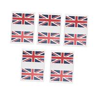 TOVINANNA 5sets England Flag Stickers Decorative Temporary for Football Cheer Your Union Jack Designs Easy to Apply