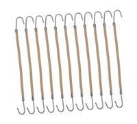 TOVINANNA 60pcs Elastic Ponytail Hooks Hair Clips for Styling Apricot Bungee Bands for Smooth Ponytails Braids and Half-knots
