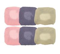 TOVINANNA 6Pcs Back Scrubber Refill Cloths for Shower Brush - Exfoliating Bath Washcloths with Long Handle, Body Scrubber for Men and Women, Soft Gray Green Pink, Suitable for Deep Skin