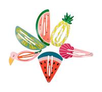 TOVINANNA 6pcs Cute Hair Clips for Iron Snap Barrettes with Moderate Grip Strength Securely in Place Adorable Girl Hair Accessories for Occasions