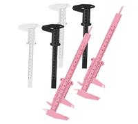 TOVINANNA 6Pcs Eyebrow Caliper Rulers Double Scale Measuring Tools for Professional Brow Mapping and Shaping Lightweight Design for Beauty Salons and Personal Use