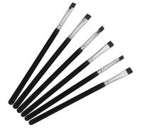 TOVINANNA 6pcs Flat Eyeliner Brush for Eye Makeup Eyebrow and Eyeliner Tools Lightweight Design for Travel and Home Use for Makeup Artists and Beauty Enthusiasts