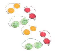 TOVINANNA 6pcs Fruit Modeling Eye Mask Cooling Hot Eye Covers Ice Compress Relaxation Sleep Helper
