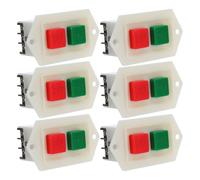 TOVINANNA 6pcs Industrial Bench Grinder Start Stop Switch LC3-5 5A, Heavy Duty Grinder On Off Push Button for Drill Press and Power Cutting Machines Safety Control