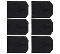 TOVINANNA 6pcs Men’s Safety Head Protective Covers, Black Pu Leather Manual Case with Travel Storage Sleeve for Shaving Accessories