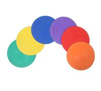 TOVINANNA 6pcs Non-slip Spot Markers for Sports Agility Training Stable Placement, Tpe Material round Flat Discs for Basketball and Soccer, for Classroom Agility Activities and Team Drills