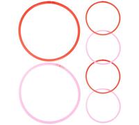 TOVINANNA 6pcs Plastic Aquarium Floating Duckweed Rings for Fish Feeding and Isolation, Convenient Feeding Accessory with Versatile Usage for Freshwater Fish Tanks Random Color