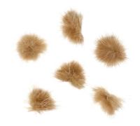 TOVINANNA 6pcs Plush Nail Decorations for Nail Art Removable and Can be Cleaned Separately Soft Material Suitable for Manicure Kits and Customised Design Tools