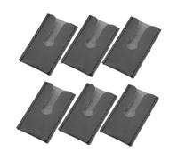 TOVINANNA 6pcs PU Leather Protective Travel Pouch for Men S Grooming Kits Compact Head Cover Compatible with Closed and Butterfly Style Double Edge Shaving Heads