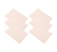 TOVINANNA 6pcs Self-adhesive Suede Sheets for Dance Shoes with Rotational Stability and Enhanced Grip, Square Beige Non-slip Pads for Jazz and Modern Dance, Suitable for Home the Go