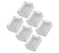 TOVINANNA 6pcs Waterproof Electrical Box for DIY Electronics Project Enclosure with Abs Material and Weather-resistant Design Suitable for Internal Circuits and Security Module Protection