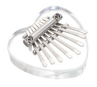 TOVINANNA 8-Tone Mini Kalimba Thumb Piano, Beginner Finger Piano with Colorful Heart-Shaped Design, Portable Musical Instrument for and Home Use