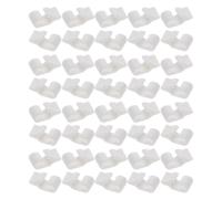 TOVINANNA 80pcs Universal Plastic Wire Mesh Panel Connectors with Tool-free Installation for Modular DIY Closet Assembly and Furniture Connections, White Clips for Shoe Cabinets and Home Use