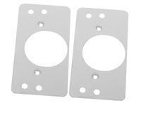 TOVINANNA 8pcs Door Reinforcement Plates Front Deadbolt Cover Door Strike Plate Filler Repair Kit for Cabinet and Circular Lock Fixing
