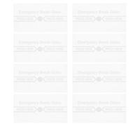 TOVINANNA 8Pcs Fire Alarm Break Glass Element Replacement Glass Alarm Cover for Manual Call Point Easy Installation for Factories