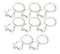 TOVINANNA 8pcs Flower Crown Headband for Brides Lightweight Comfortable Cloth Floral Wreath Headdress Suitable for Photoshoots and Vacations