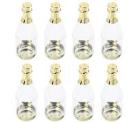 TOVINANNA 8Pcs Gold Large Wine Bottle Candy Boxes for Wedding Party Supplies, Plastic Chocolate Case 148Mm×52Mm, Suitable for Ferrero Rocher