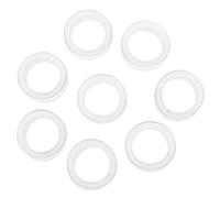 TOVINANNA 8pcs Silicone Scissor Protective Finger Rings White Comfortable Touch Supple Design to Protect Fingers from Calluses for Pets Salon and Home Use