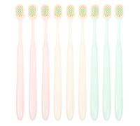 TOVINANNA 9pcs Soft-bristled Toothbrush Soft Brush Toothbrush Clean Teeth Protect Gums Wide and Thin Brush Head Soft Bristles Household Use for Adults