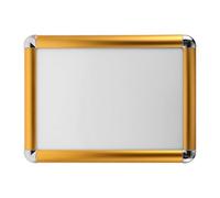 TOVINANNA A4 Aluminium Alloy Wall Photo Frame with Openable Design and Easy Poster Replacement, Golden Clip Frame for Displaying Posters and Advertisements, Suitable for Vertical