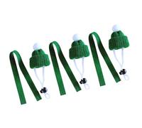TOVINANNA Adjustable and Reusable Green Crochet Hat with Lovely Woolen Yarn Scarf Set for Small Pets like Hamsters and Guinea Pigs, for Easter and Halloween Photo Props