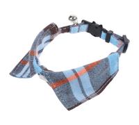 TOVINANNA Adjustable Cat Collar with Bell Cute Plaid Cloth Kitten Collar for Indoor Cats Suitable for Photo Shoots and Weddings Stylish and Delicate Design