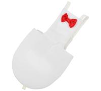TOVINANNA Adjustable White Cotton Cloth Bird Diaper for Small Flight Birds and Pigeons with Easy to Wear Design and Bow Pattern, Suitable outside Or at Home Use