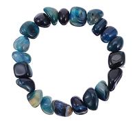 TOVINANNA Agate Gemstone Bracelet Women's Armlet Handmade Irregular Shape Natural Stone Jewelry Yoga Accessory for Daily Wear