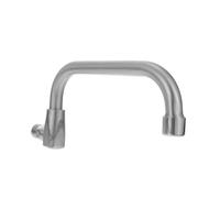 TOVINANNA Alloy Swing Faucet Single Cold Water Semi-Automatic Kitchen Tap with No Splashing and Smooth Operation Suitable for Homes and Kitchen Use in Silver Finish