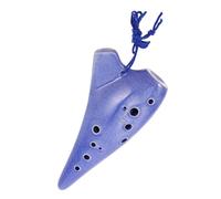 TOVINANNA Alto Ceramic Ocarina Flute with Educational Book and Carrying Bag Traditional Chinese Wind Instrument for Beginners Students and Adult Practice