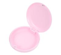TOVINANNA Anti-Scratch Portable Retainer Case with Silicone Pad, Small Size Abs Mouth Guard Box for Dentures and Orthodontic Retainers, Easy to Open and Close, Practical Design for Daily Use