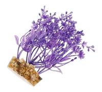 TOVINANNA Artificial Aquatic Plants Fish Tank 10pcs Set Short Plastic Decorations for Aquarium Landscaping and Freshwater Reptiles