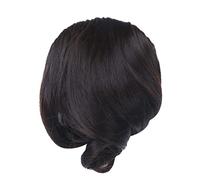 TOVINANNA Artificial Long Curly Wig Bang Hair Extensions for Women Wavy Hair Accessories Stylish Party for Ladies