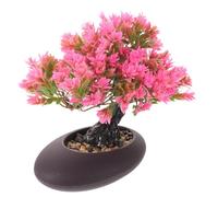 TOVINANNA Artificial Pine Plate Decor Pink 12 Inch High Plastic Fake Pine Sashimi Garnish Multi-functional Sushi Platter for Dining Table Photography and Aquarium Decorative