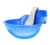 TOVINANNA Automatic Cow Drinking Water Bowl Livestock Drinking Fountain Large Capacity Blue Plastic Stainless Steel Easy to Install and Clean for Cows and Livestock